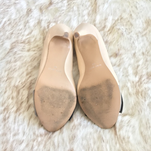 Nine West bow capped toe pumps - size 5 - Picture 4 of 7